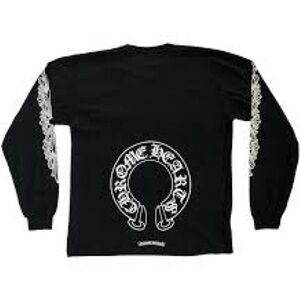 Chrome Hearts Black and White Graphic Long Sleeve
